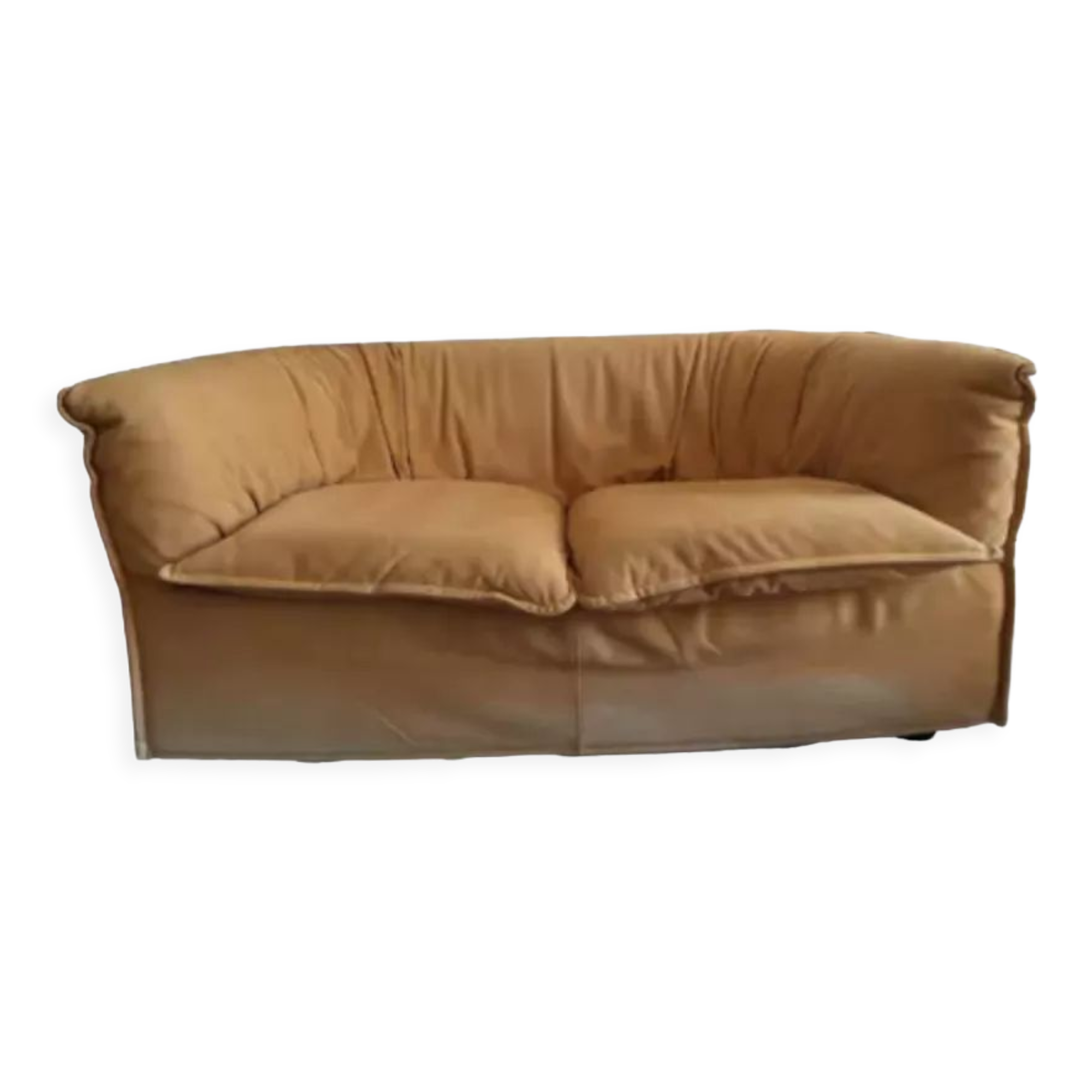 Alcantara leather sofa 2 places