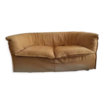 Alcantara leather sofa 2 places