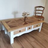Louise - renovated solid oak coffee table