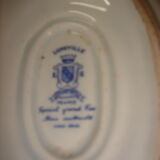 English porcelain saucer lunéville jouy motif