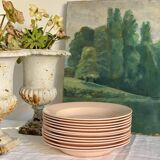 Set of 12 plates Digoin Sarreguemines