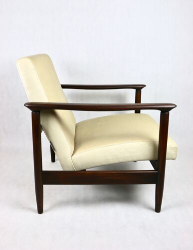 GFM-142 Chair in Beige Velvet by Edmund Homa, 1970s