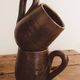 Pair of large mugs in pyrite stoneware