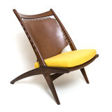 Iconic "Krysset" Chair Design Fredrik Kayser For Gustav Bahus 50s 60s Scandinavian Modern
