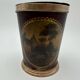 Pair of Painted Tin and Brass Planters, Decorated with Bucolic Landscapes,