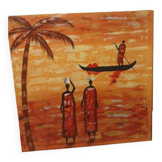 Painting on canvas, Landscape of Africa