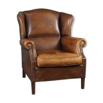 Fauteuil en cuir de mouton