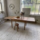 Walnut farmhouse table + extensions