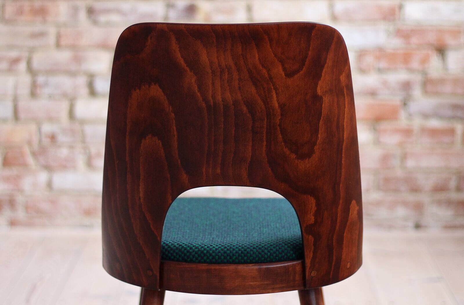 Set of 6 Dining Chairs by Oswald Haerdtl, Reupholstered in Kvadrat Fabric