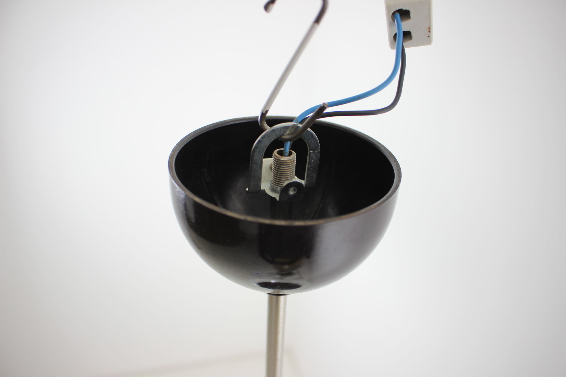 1950's, glass & bakelite pendant, Czechoslovakia