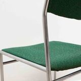 Chaise Martin Visser vert et chrome