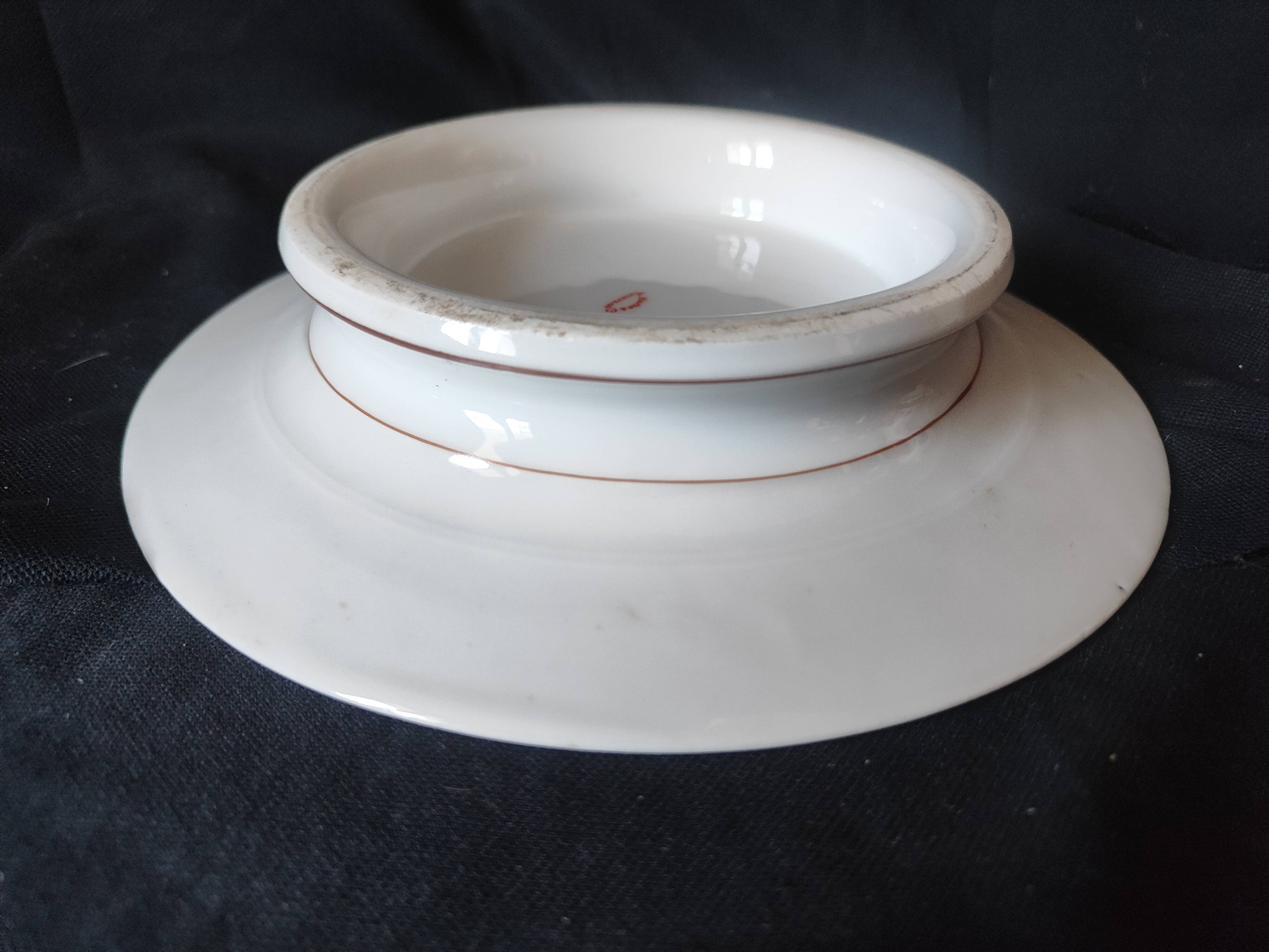 Porcelain A. Hache & Cie / Vierzon cake stand