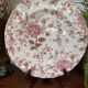 Set of 5 flat plates johnson brother pink chintz