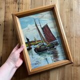 Oil on wood, signed and dated, A. Pottier 07.1939