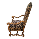 fauteuil  peau de girafe