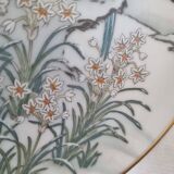 Pair of vintage Franklin Japanese hand-painted porcelain plates