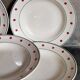 Five plates Céranord Saint-Amand "Brocatelle" vintage