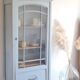 Parisian Art Deco glass cabinet