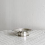 Antique butter dish in shiny metal