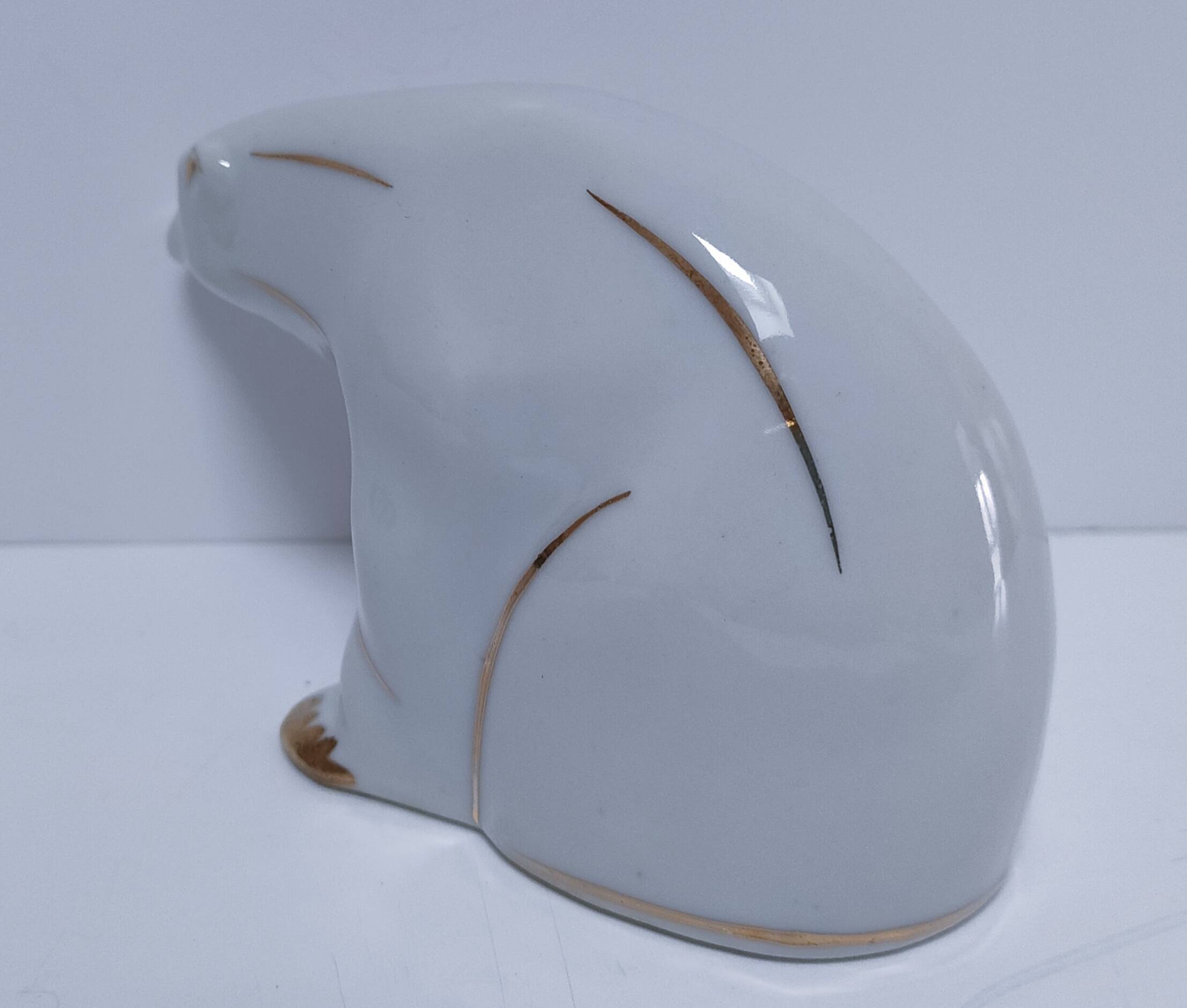 Art Deco polar bear Limoges porcelain