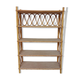 Vintage rattan shelf