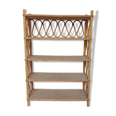 Vintage rattan shelf