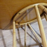 Coffee table or extra round rattan