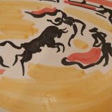 Decorative bullfighting plate 1970