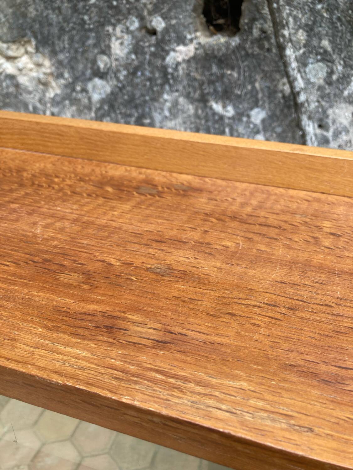Vintage glass shelf