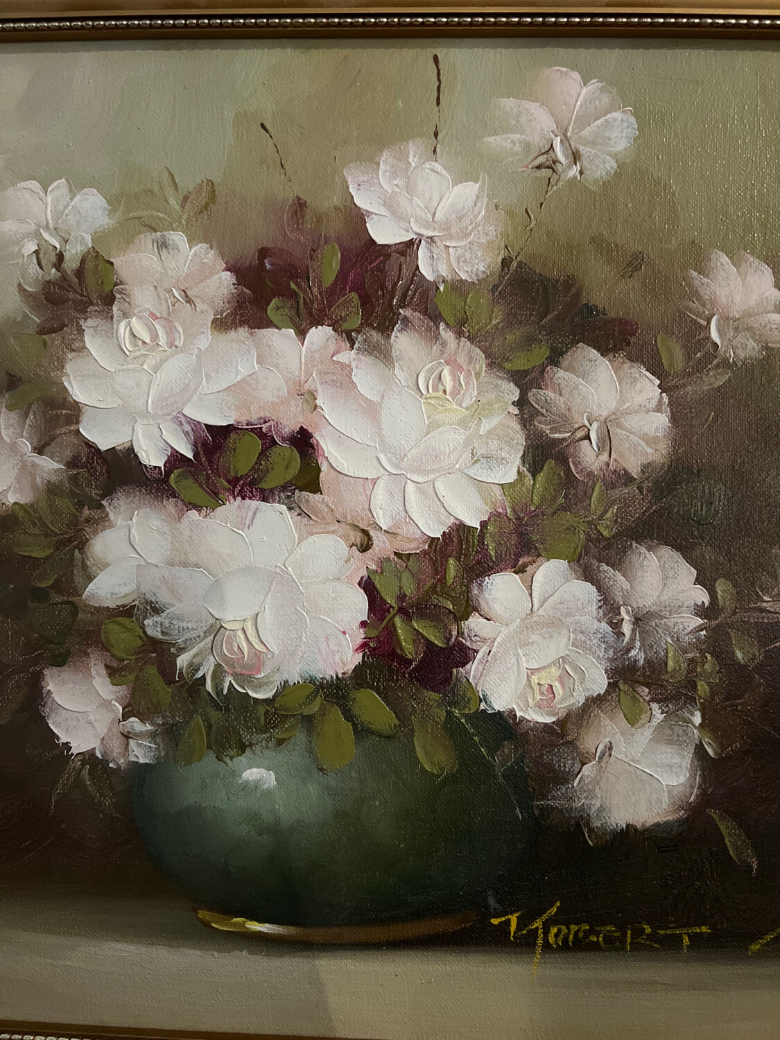 Natur dead vase with peonies