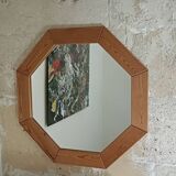 Grand miroir octogonal design scandinave