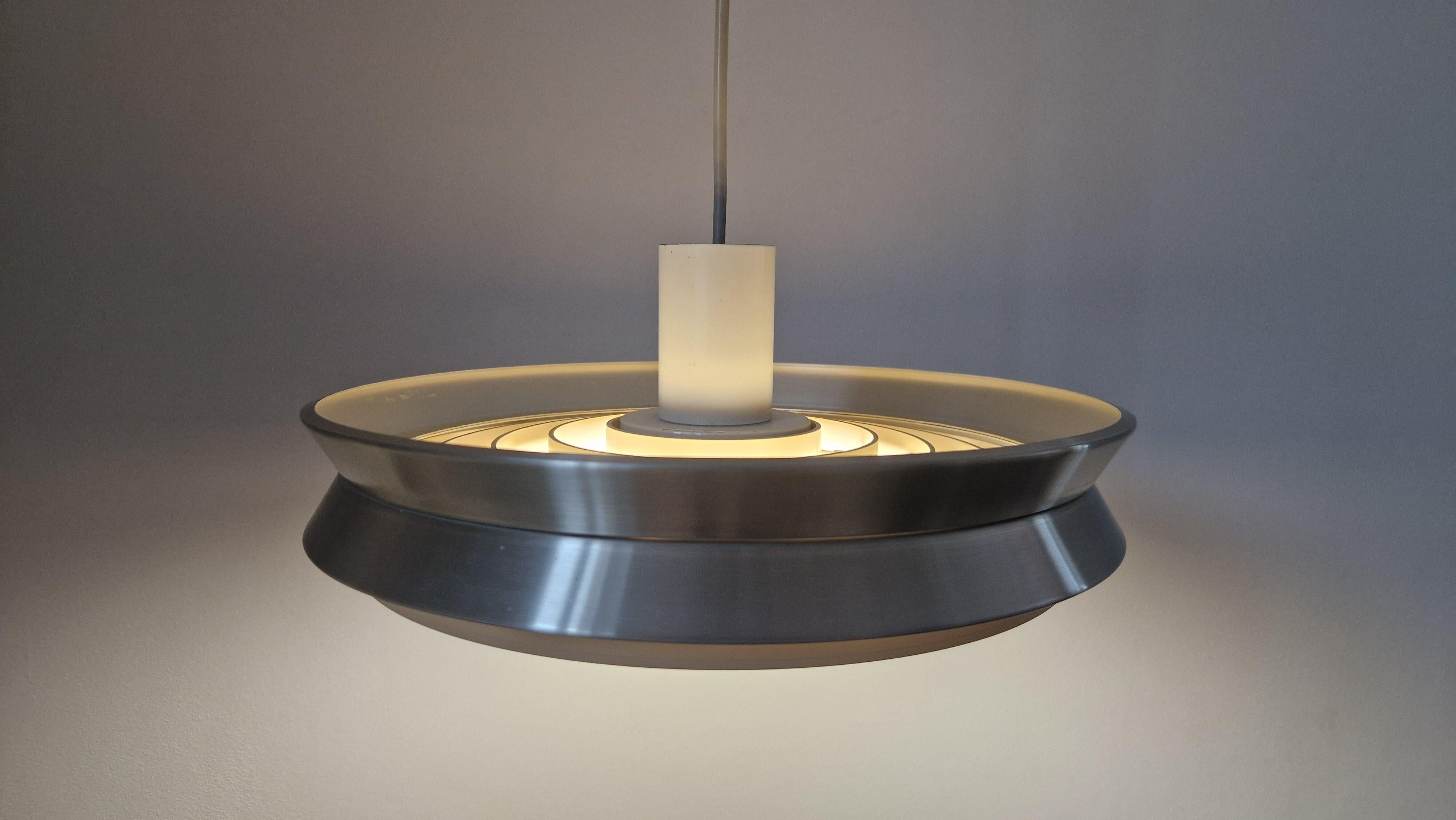 Midcentury Pendant UFO in style of Jo Hammerborg, Denmark, 1970s