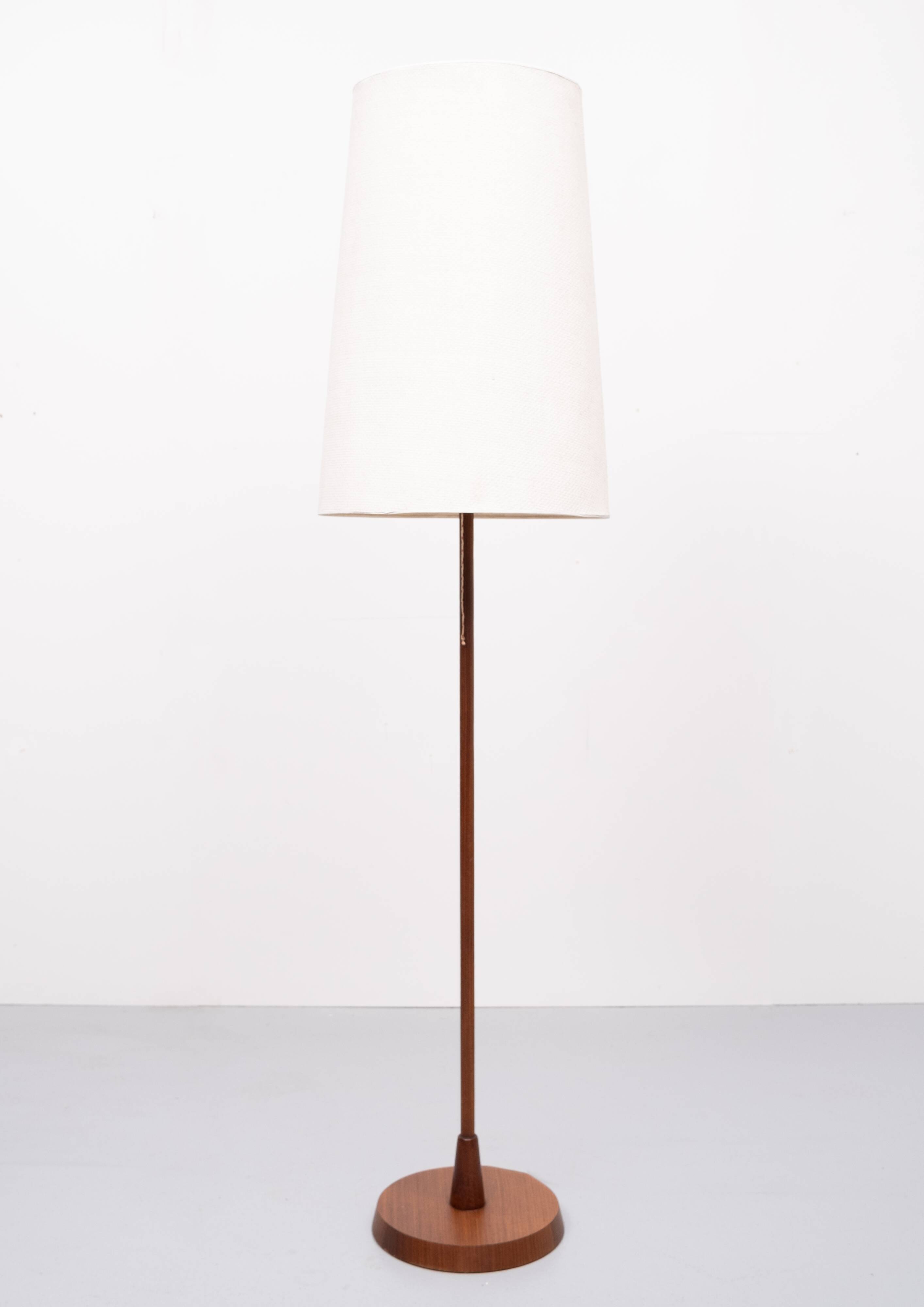 Lampadaire en teck Temde, années 1960