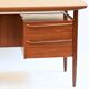 Cowhorn desk (Tijsseling Nijkerk) in teak