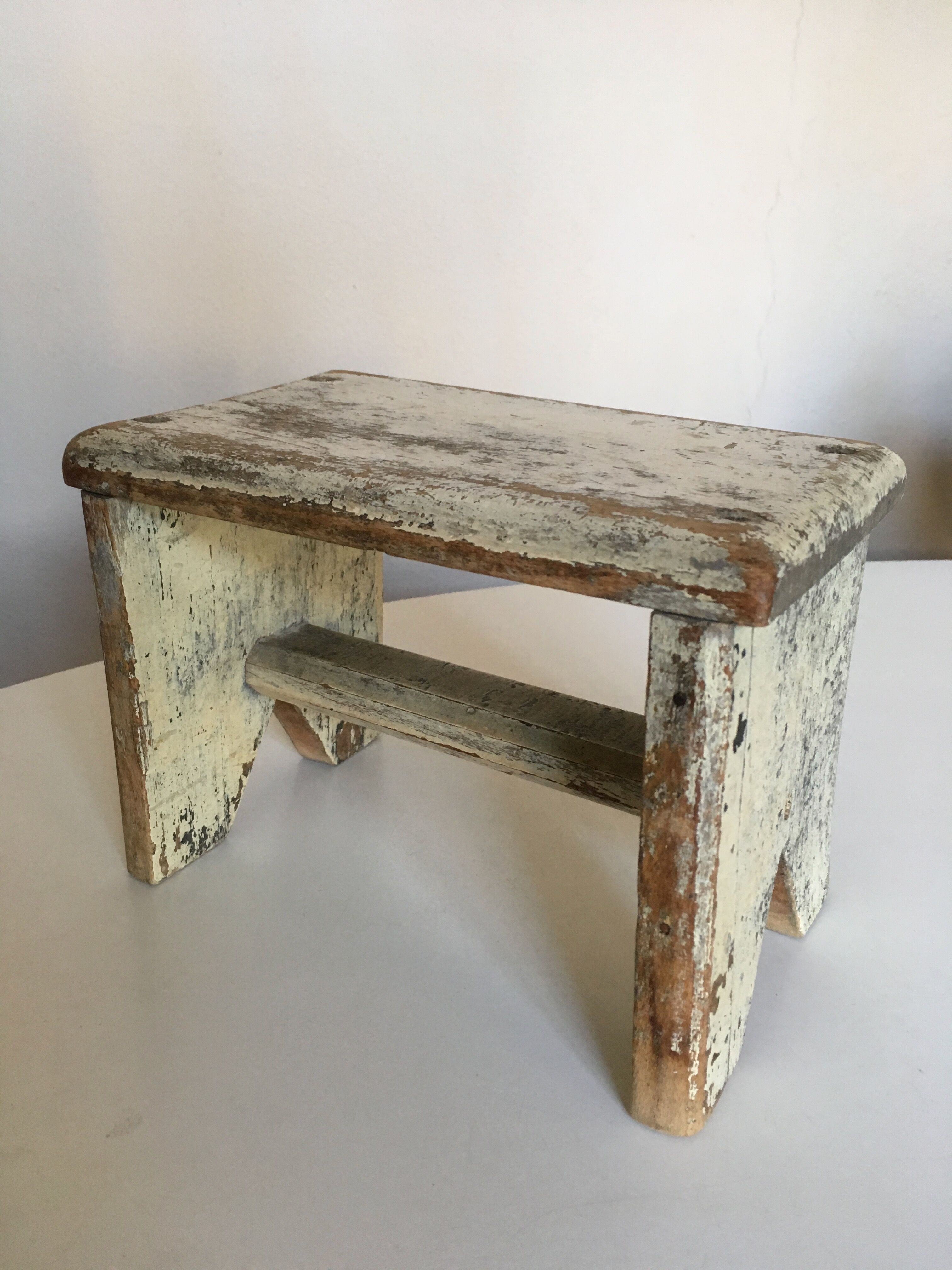 small bench old wood patina original