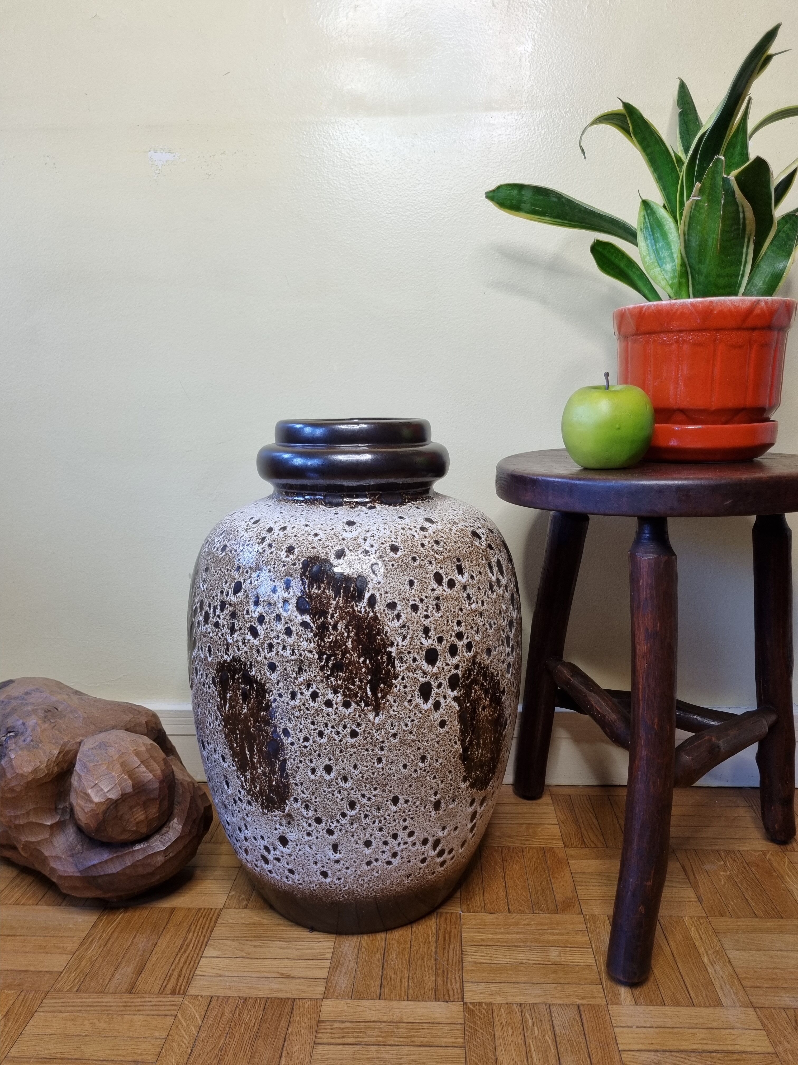 Vase "fat lava" Scheurich West Germany XXL, baluster shape, 51 cm
