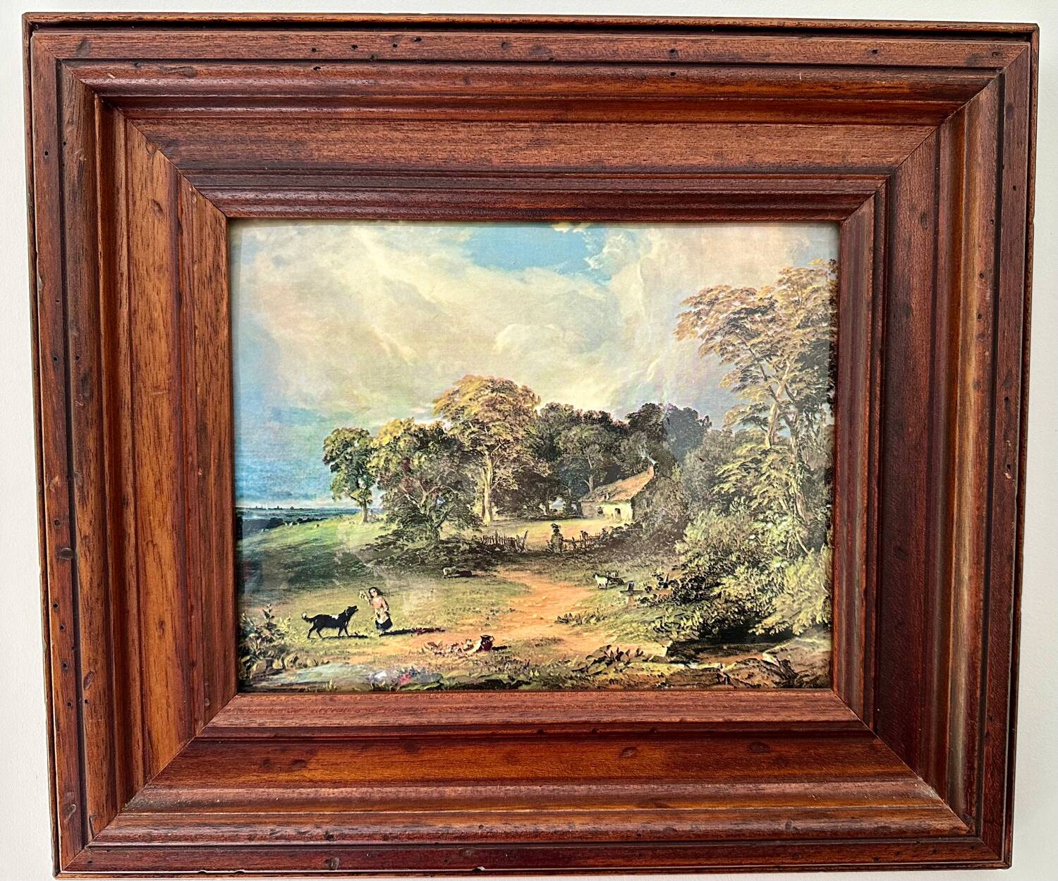 Enamel board, hand hammered, Helca process