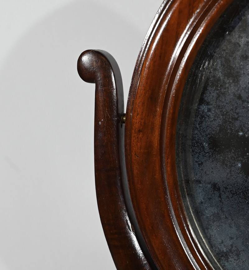 Small Barbière in Solid Mahogany, Restoration Period – 1st part 19th century