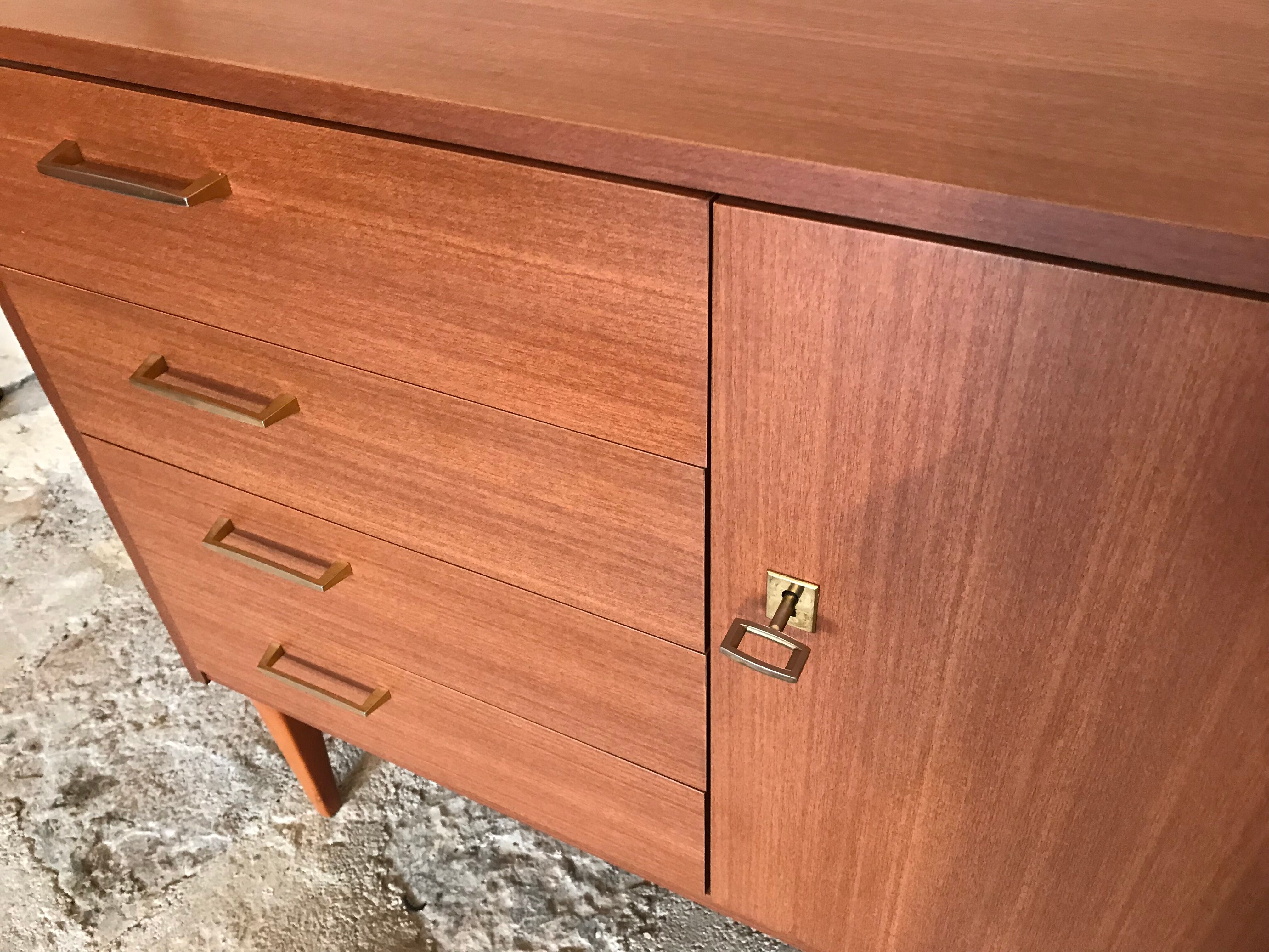 Buffet vintage storage cabinet formica