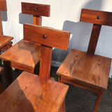 6 chairs t brutalist ski resort circa 1960