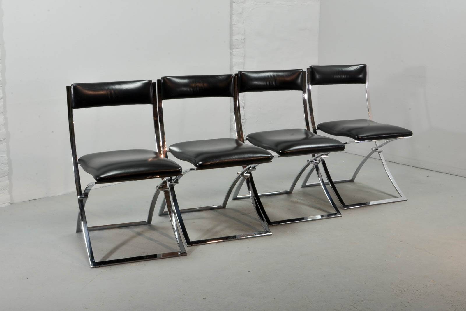 Vintage Marcello Cuneo Dining Chairs for Mobel Italia, 1980s