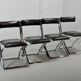 Vintage Marcello Cuneo Dining Chairs for Mobel Italia, 1980s