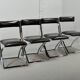 Chaises de salle à manger vintage Marcello Cuneo pour Mobel Italia, années 1980