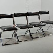 Chaises de salle à manger vintage Marcello Cuneo pour Mobel Italia, années 1980