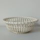 Woven earthenware basket
