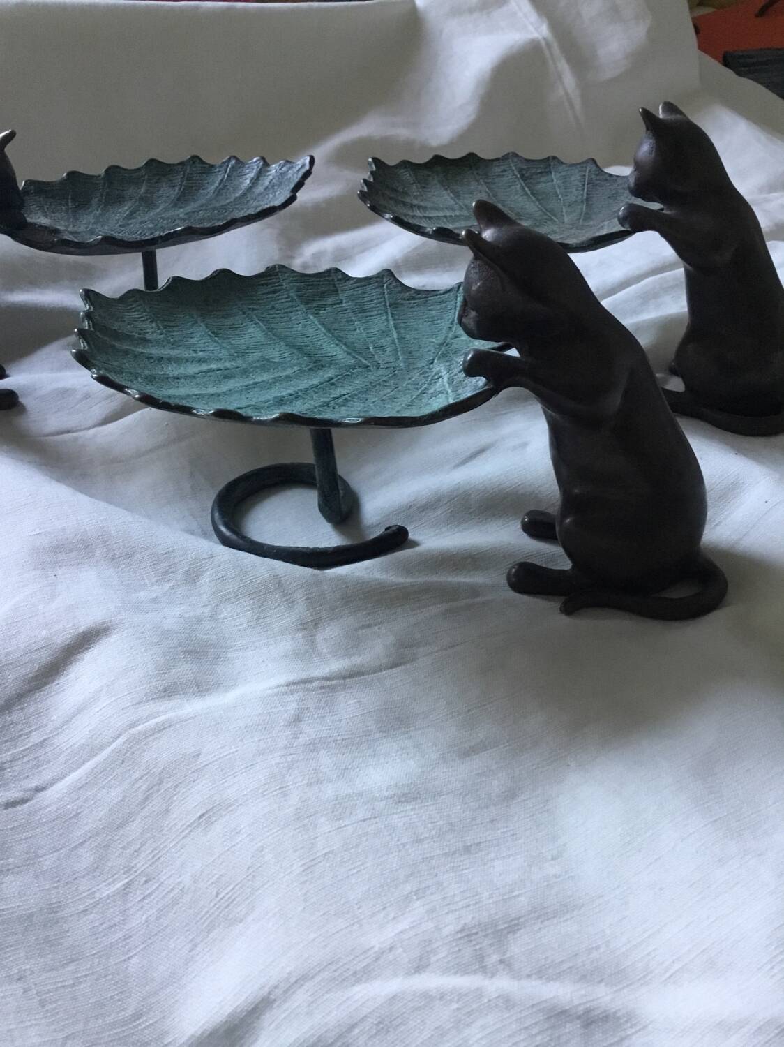 Lot de 3 vide poche en bronze