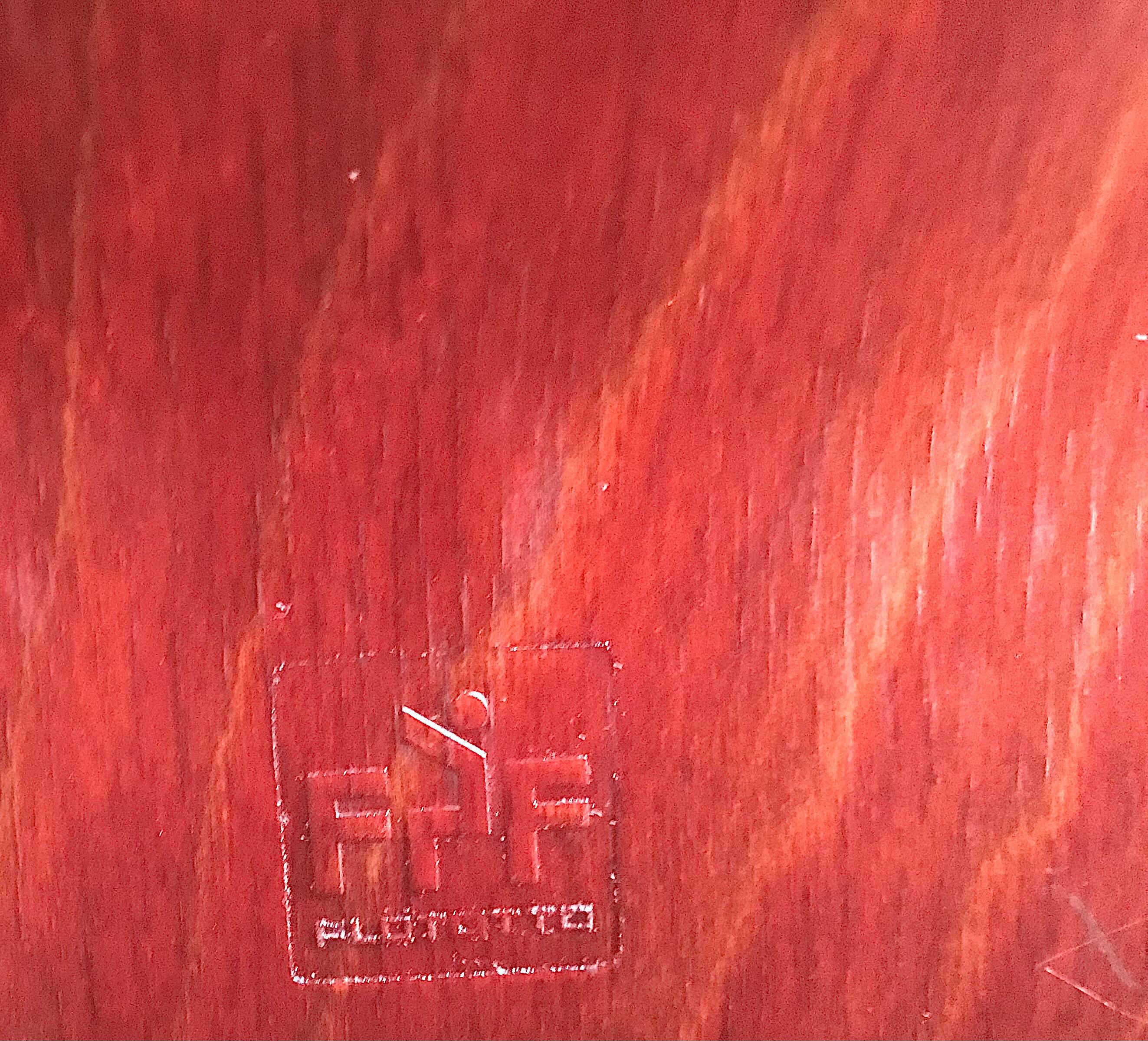 Set of 6 vintage Pagholz Flötotto stackable chairs in Pagwood