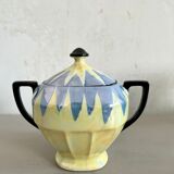 Art Deco coffee set in fine pearlescent porcelain 20s