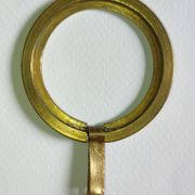 Anneau à tirer second-Empire en bronze