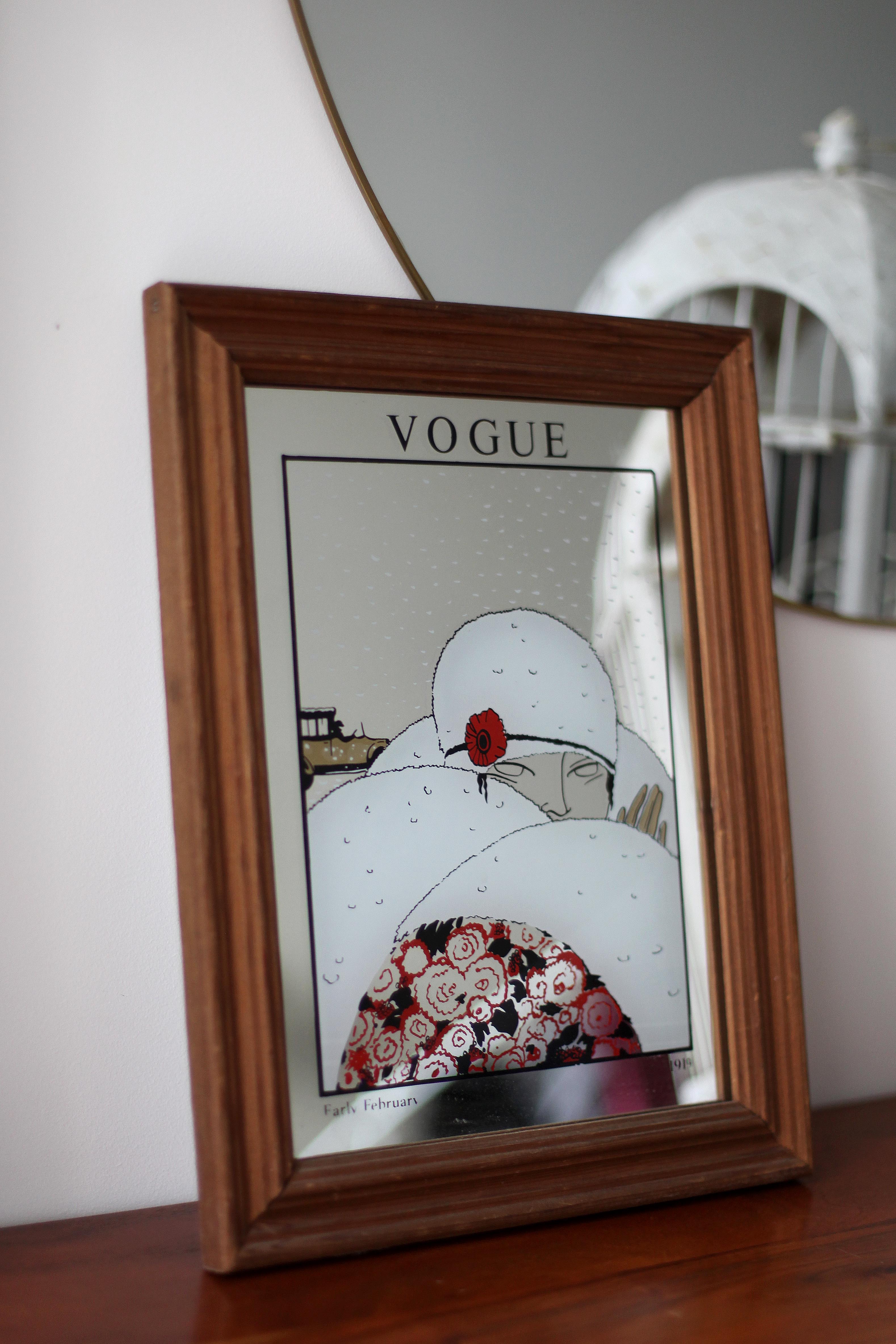 Screen printing mirror vogue 1970/80